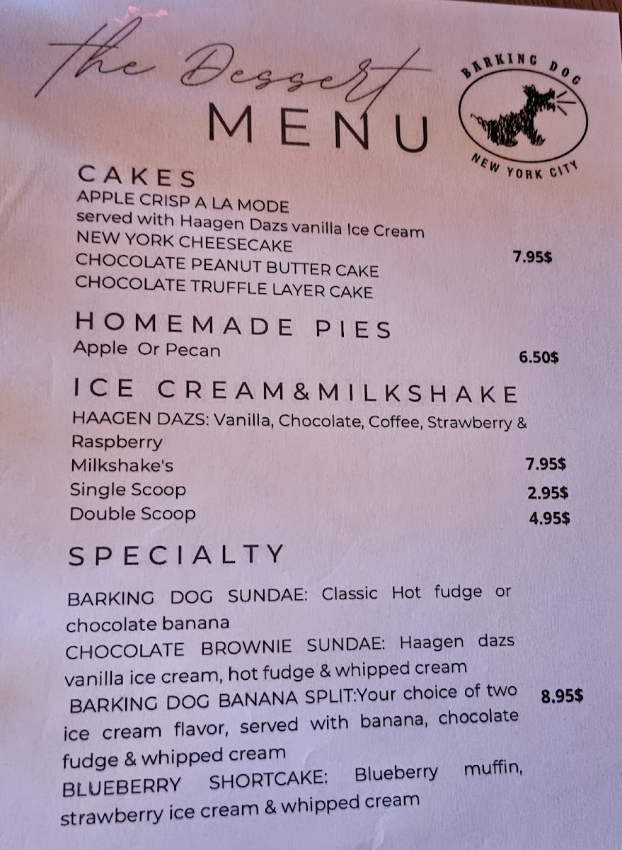 Barking Dog Restaurant Menu - Image 6